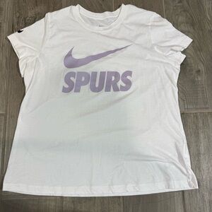 Nike Tottenham Hotspur Spurs Women’s T-Shirt XL White Purple Logo Soccer